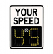 LED Solar Power Radar Speed Sign - SP100